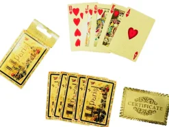 Baraja de cartas souvenir de París oro