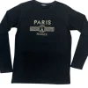 Blusa Manga Larga Negra Paris