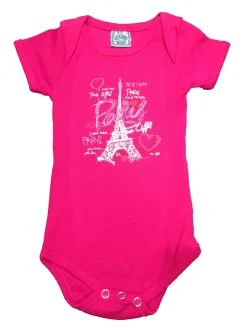 Body Torre Eiffel París fucsia