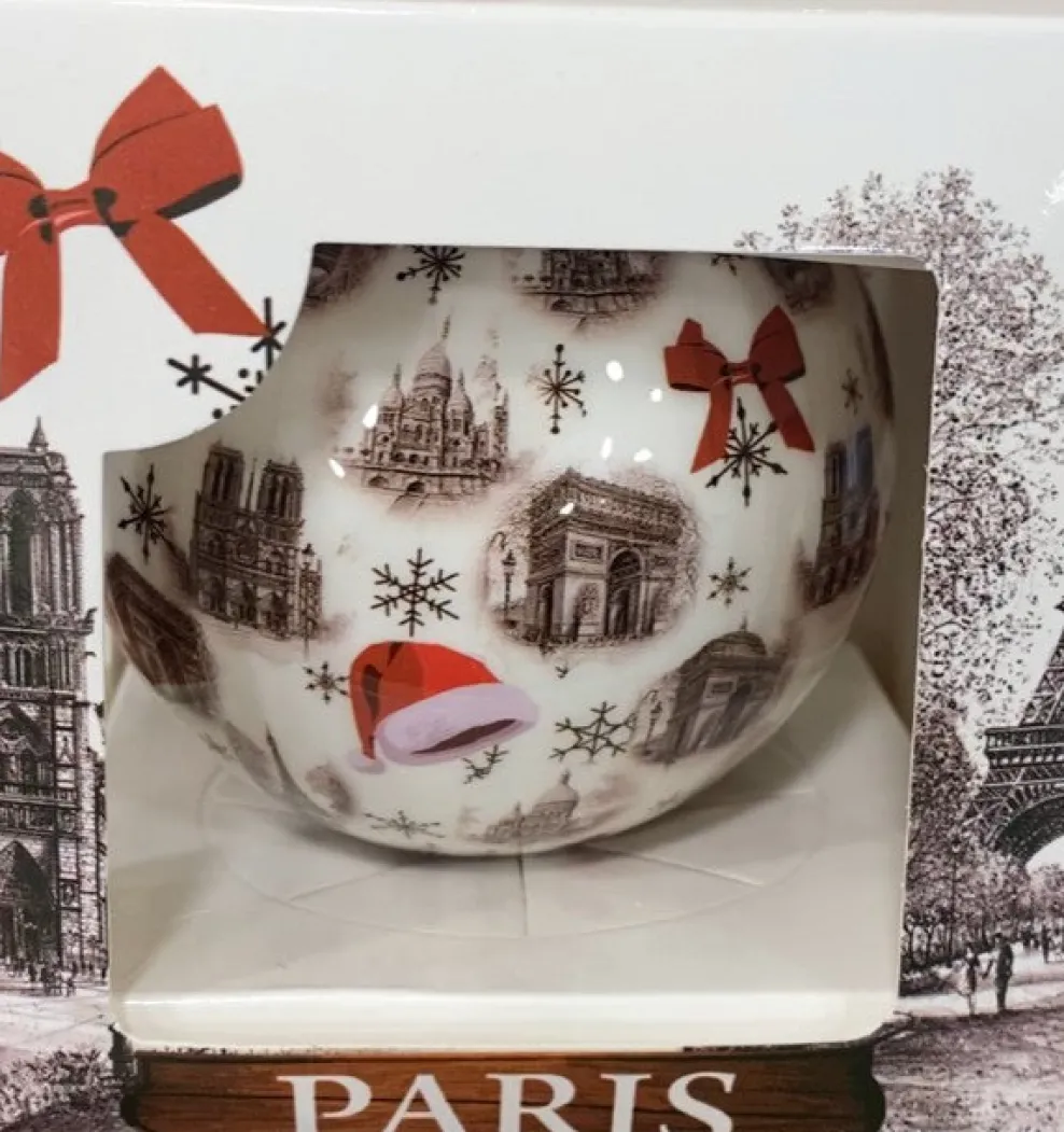 Bola de Navidad de recuerdo de París