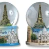 Bola de nieve Torre Eiffel y monumentos de París