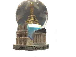 Bola de nieve Torre Eiffel y monumentos de París