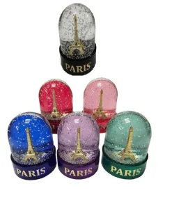 Bola de nieve Torre Eiffel en París hecha en Francia