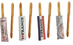 4 bolígrafos baguette magnéticos con estuche souvenirs