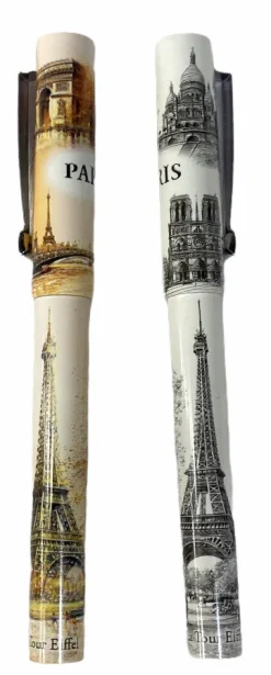 2 bolígrafos Paris Eiffel Tower