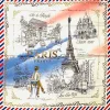 Bufanda París Francia Tricolore