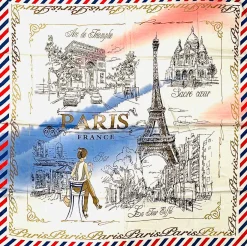 Bufanda París Francia Tricolore