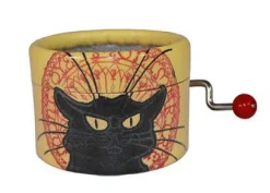 Caja de música pequeña Gato Negro