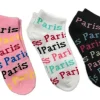 3 Calcetines de tobillo "Paris Paris"