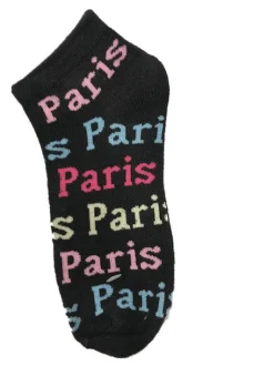 3 Calcetines de tobillo "Paris Paris"