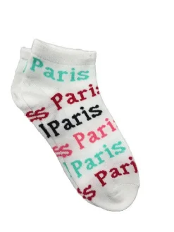 3 Calcetines de tobillo "Paris Paris"