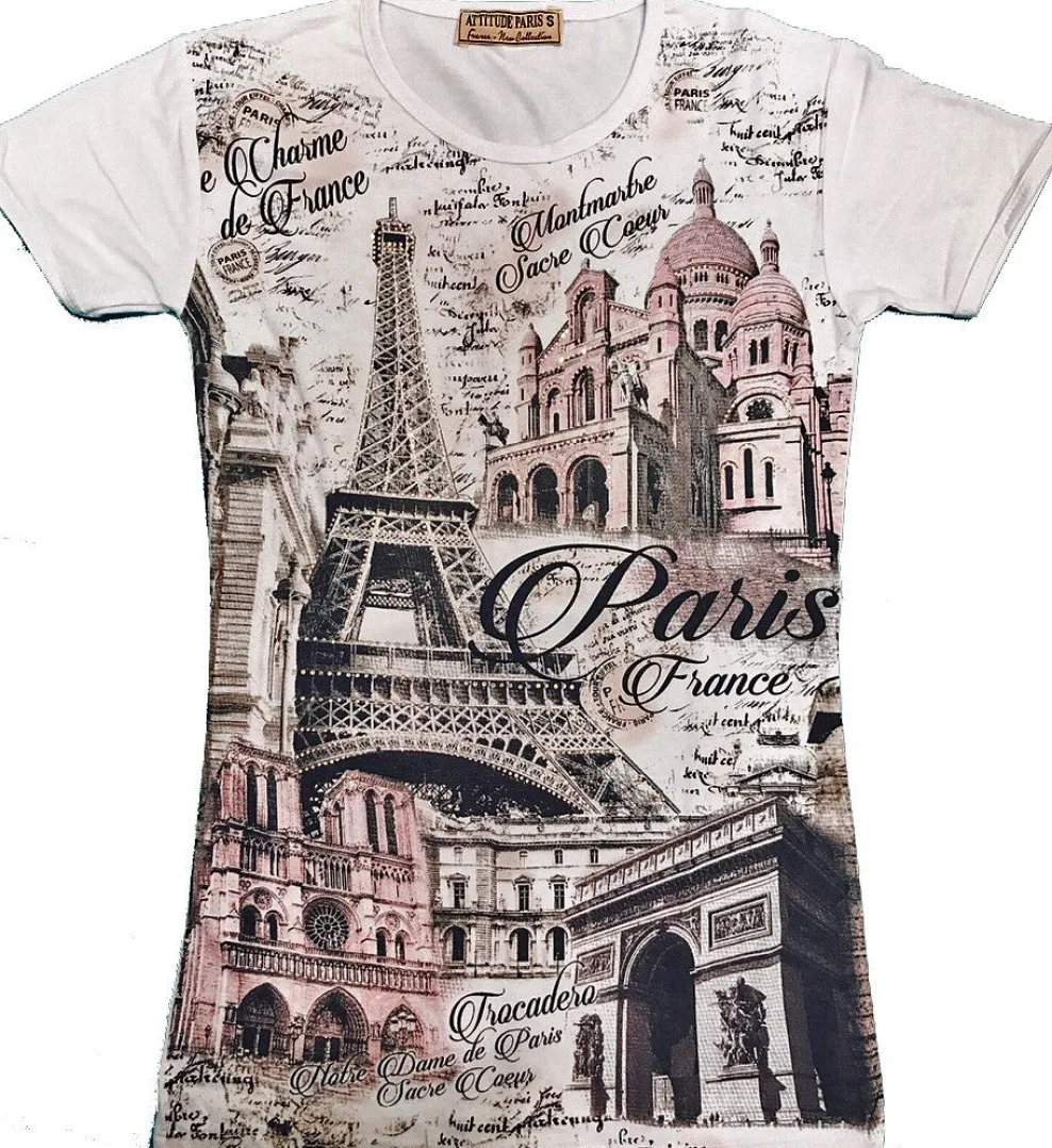 Camisa Torre Eiffel París "El encanto de Francia"