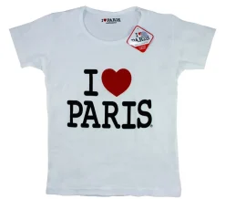 Camiseta Blanca I love Paris