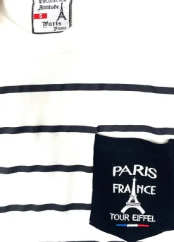 Camiseta bordada Torre Eiffel París Francia