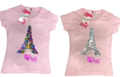 Camiseta con lentejuelas reversibles Torre Eiffel
