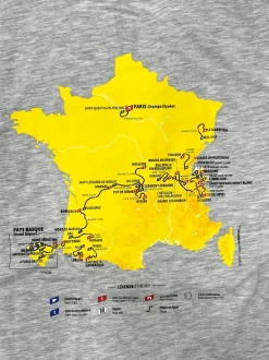 Camiseta mapa Tour de Francia colección 2023