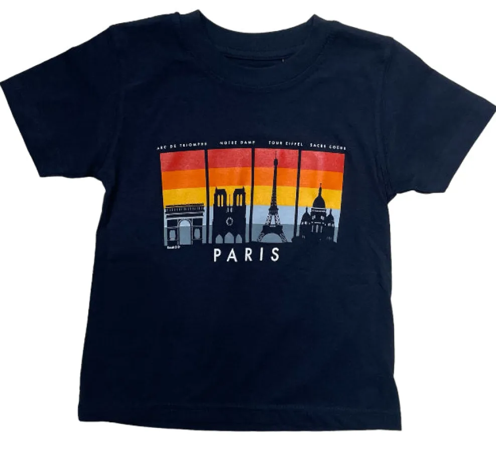 Camiseta Monumentos de París Ombre