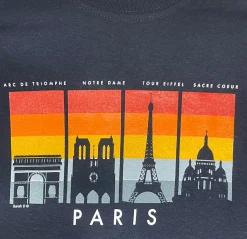 Camiseta Monumentos de París Ombre