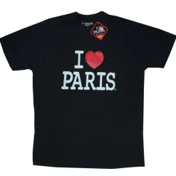 Camiseta negra I love Paris Hombre