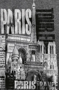 Camiseta Paris Torre Eiffel y monumentos fashion
