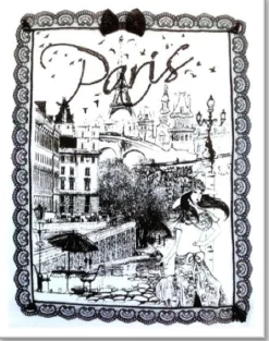 Camiseta Paris Torre Eiffel con encaje