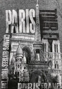Camiseta Paris Torre Eiffel y monumentos fashion