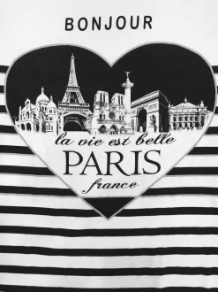 Camiseta París Francia " BONJOUR La vie est belle "