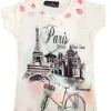 Camiseta París "Montmartre en bicicleta"