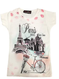 Camiseta París "Montmartre en bicicleta"
