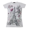 Camiseta París Torre Eiffel "La violeta"