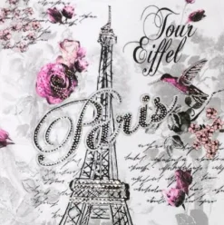 Camiseta París Torre Eiffel "La violeta"