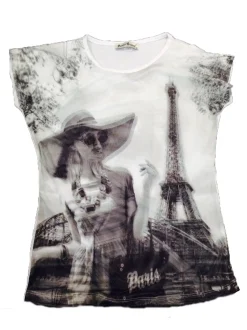 Camiseta "3D souvenir París" Torre Eiffel