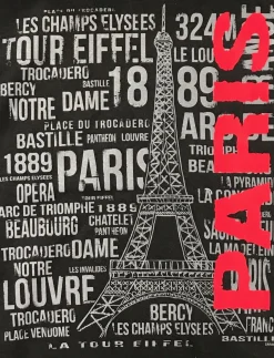 Camiseta roja torre Eiffel de París