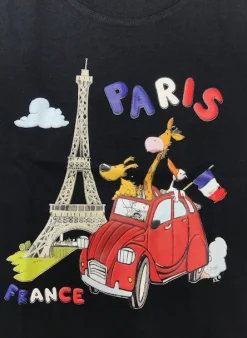 Camiseta Torre Eiffel 2 CV animales