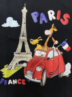 Camiseta Torre Eiffel 2 CV animales