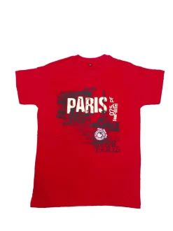 Camiseta Torre Eiffel 75 Francia rojo
