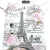 Camiseta Torre Eiffel Paris Princesa - camiseta Torre Eiffel souvenirs