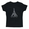 Camiseta Torre Eiffel pedrería