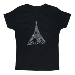 Camiseta Torre Eiffel pedrería