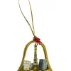 Campana de Navidad dorada