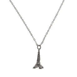 Collar Torre Eiffel con pedrería