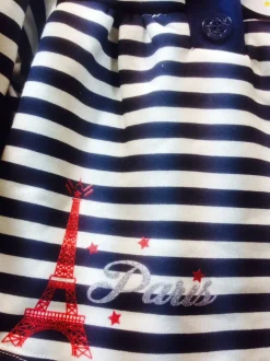 Conjunto París vestido + leggings + boina francesa
