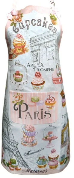 Delantal de cocina cupcake París