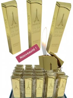 Encendedor Torre Eiffel Paris Gold Bar