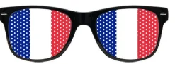 Gafas Francia azul blanco y rojo