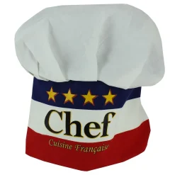 Gorro de chef París tricolor