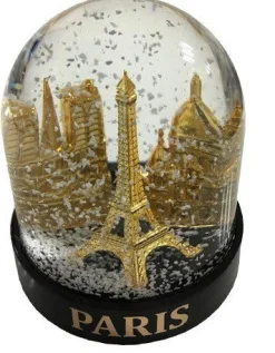 Grande bola de nieve Torre Eiffel y Monumentos