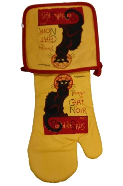 Guante y manopla de cocina "Le Chat noir"