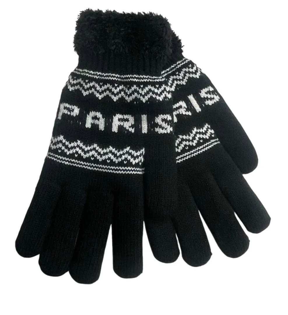 Guantes Negro y Blanco París Unisex