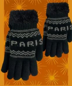 Guantes Negro y Blanco París Unisex